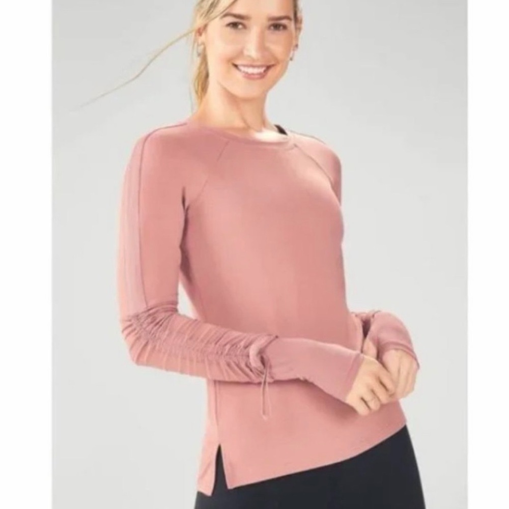 Fabletics Dusty Rose Long Sleeve Top